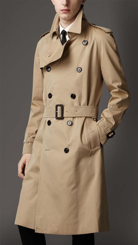 burberry double-breasted belted trench coat men|burberry gabardine trench coats men's.